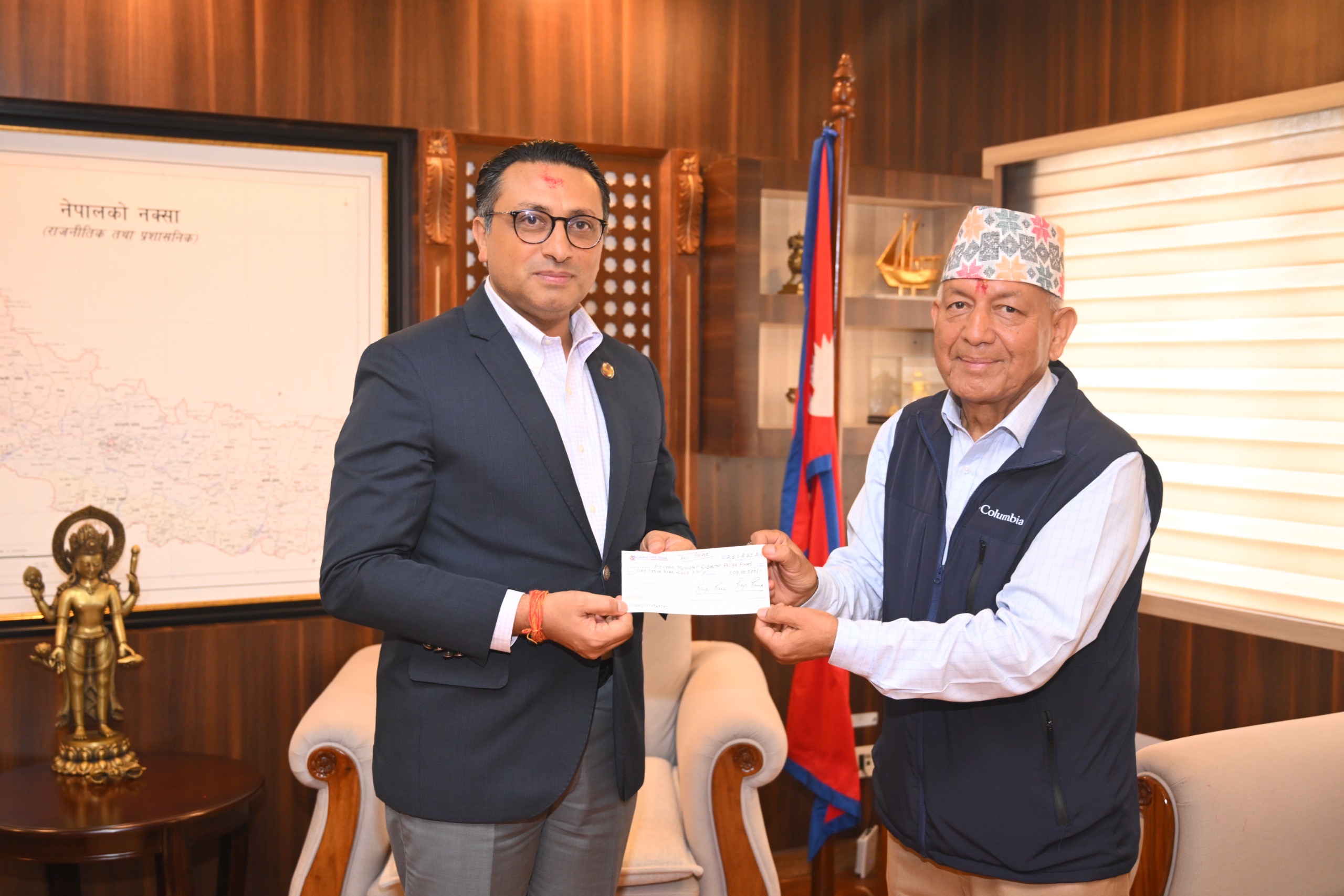 प्रधानमन्त्री राहत कोषमा ८७ वर्षीया राणाद्धारा एक करोड ९ लाख सहयोग ,व्यक्तिगत तर्फको अहिलेसम्मकै ठुलो सहयोग ।